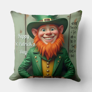 Happy St. Patrick's Day Leprechaun Kussen