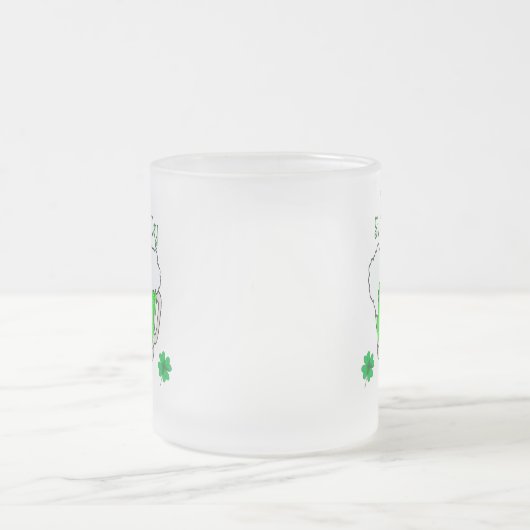 Happy St. Patrick's Day Leprechaun Matglas Koffiemok (Center)