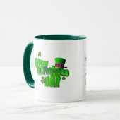 Happy St. Patrick's Day Leprechaun Mok (Voorkant links)