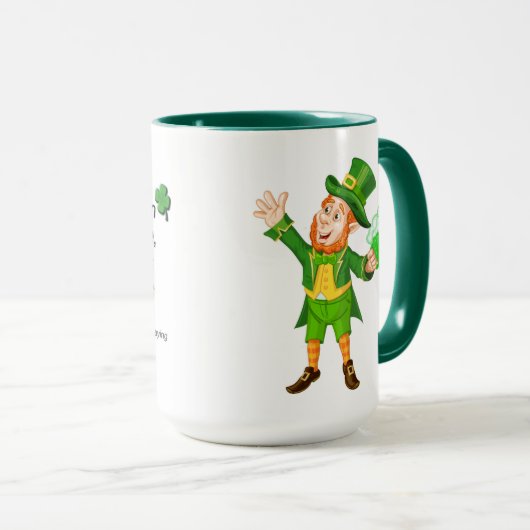 Happy St. Patrick's Day Leprechaun Mok (Voorkant rechts)