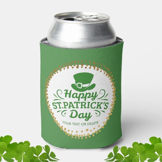 Happy St Patricks Day Leprechaun Pet Aangepaste te Blikjeskoeler