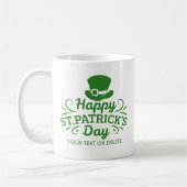 Happy St Patricks Day Leprechaun Pet Aangepaste te Koffiemok (Links)