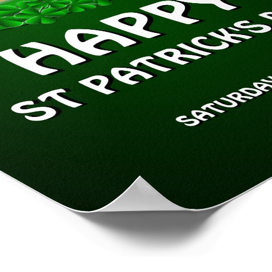 Happy St Patrick's Day Leprechaun Pet Poster (Hoek)