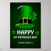 Happy St Patrick's Day Leprechaun Pet Poster (Voorkant)