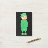 "HAPPY ST. PATRICK'S DAY" LEPRECHAUN POST-IT® NOTES (Op bureau)