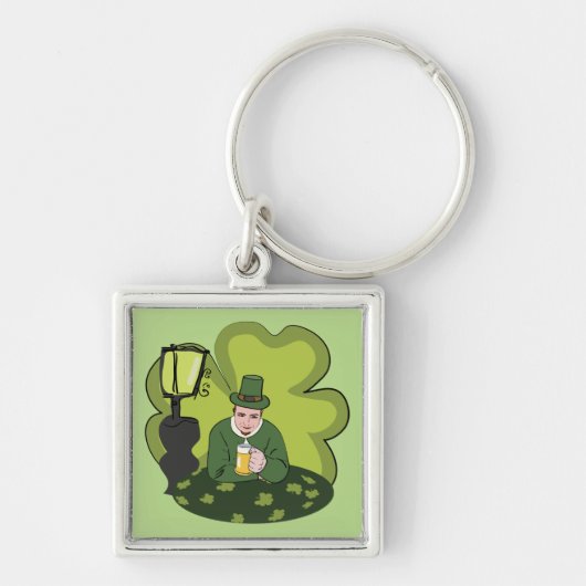 "HAPPY ST. PATRICK'S DAY" LEPRECHAUN SLEUTELHANGER (Voorkant)