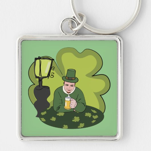 "HAPPY ST. PATRICK'S DAY" LEPRECHAUN SLEUTELHANGER (Voorkant)