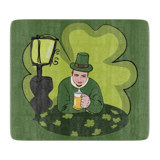 "HAPPY ST. PATRICK'S DAY" LEPRECHAUN SNIJPLANK (Voorkant)
