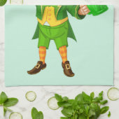 Happy St. Patrick's Day Leprechaun Theedoek (Gevouwen)