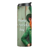 Happy St. Patrick's Day Leprechaun Thermosbeker (Gedraaid links)
