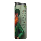 Happy St. Patrick's Day Leprechaun Thermosbeker (Geroteerd rechts)