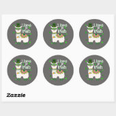 Happy St. Patrick's Day LIama sticker (Vel)