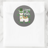 Happy St. Patrick's Day LIama sticker (Tas)