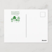 Happy St. Patrick's Day Llama-briefkaart Briefkaart (Achterkant)