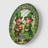 Happy St. Patrick's Day Luck Grote Klok (Hoek)