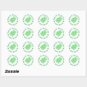 Happy St Patrick's Day Luck O'the Irish Ronde Sticker (Vel)