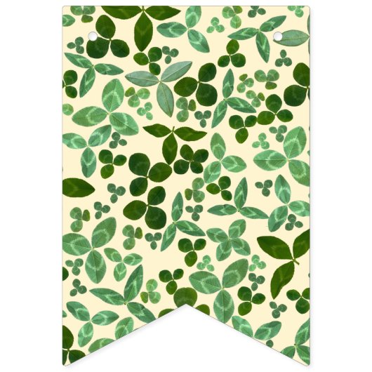 Happy St. Patrick's Day Lucky Clover Vlaggetjes (Eerste vlag)