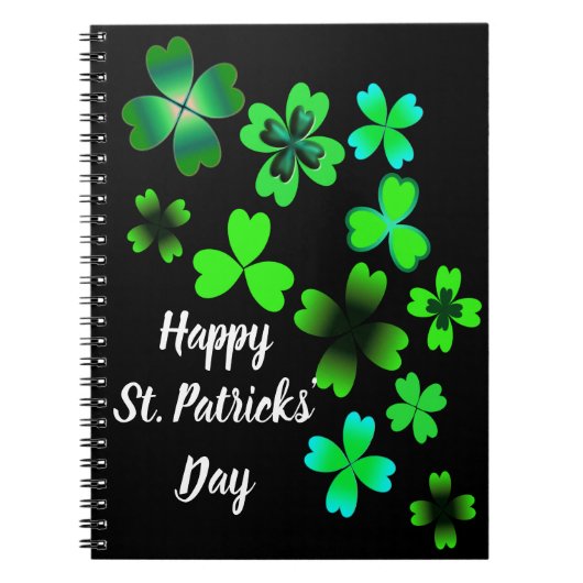 Happy St. Patrick's Day, Lucky Clovers Notitieboek (Voorkant)