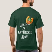 Happy St Patricks Day Lucky Leprechaun Pot of Gold T-shirt (Achterkant)