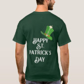 Happy St Patricks Day Lucky Pet Leprechaun Gold T-shirt (Achterkant)
