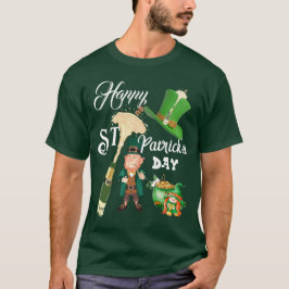 Happy St Patricks Day Lucky Pet Leprechaun Gold T-shirt