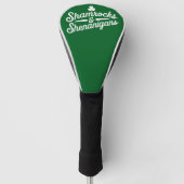 Happy St Patricks Day Lucky Shamrock & Shenanigans Golfheadcover (Voorkant)