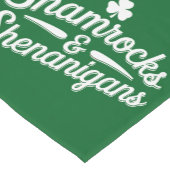 Happy St Patricks Day Lucky Shamrock & Shenanigans Korte Tafelloper (Hoek)