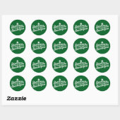Happy St Patricks Day Lucky Shamrock & Shenanigans Ronde Sticker (Vel)