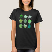 Happy St Patricks Day Lucky Shamrocks Four Leaf Cl T-shirt (Voorkant)