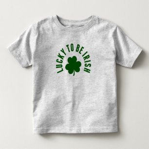 Happy St. Patrick's Day Lucky to be Irish Kinder Shirts