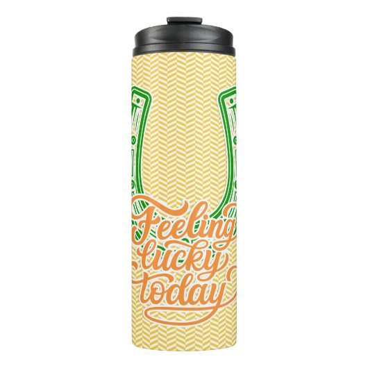 Happy St Patrick's Day - Lucky Today Thermosbeker (Voorkant)