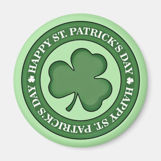 Happy St. Patricks Day Magneet (Voorkant)