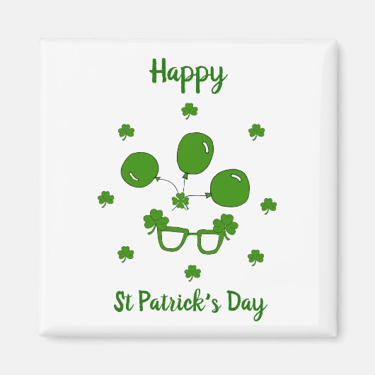 Happy St Patrick's Day Magneet (Voorkant)