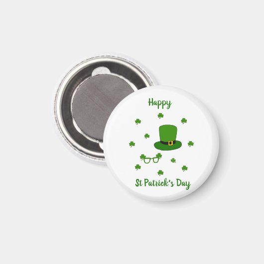 Happy St Patrick's Day Magneet (Voorkant / Achterkant)