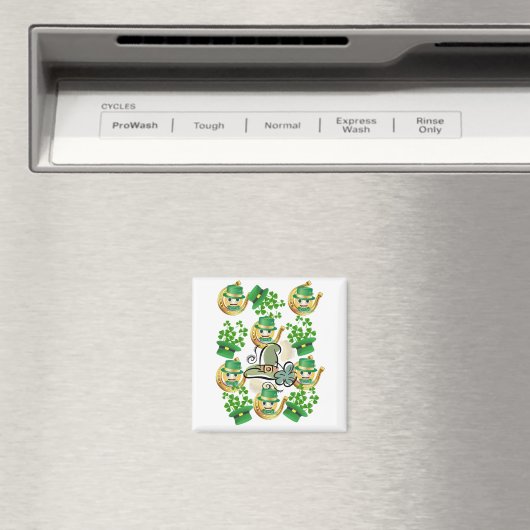 Happy St. Patrick's Day Magnets Hoefijzer Magneet (Insitu (Vaatwasser))