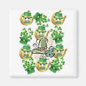 Happy St. Patrick's Day Magnets Hoefijzer Magneet (Voorkant)