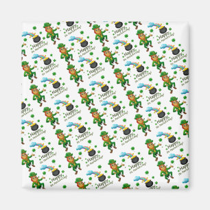 Happy St. Patrick's Day Magnets Leprechaun Magneet