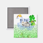 Happy St. Patrick's Day Magnets Polar Beer Magneet (Voorkant / Achterkant)