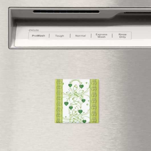 Happy St. Patrick's Day Magnets Shamrock Floral Magneet (Insitu (Vaatwasser))