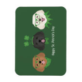 Happy St Patricks Day Maltipoo Honden Magneet (Verticaal)