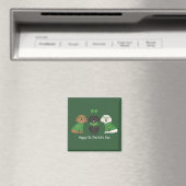 Happy St Patricks Day Maltipoo Honden Magneet (Insitu (Vaatwasser))