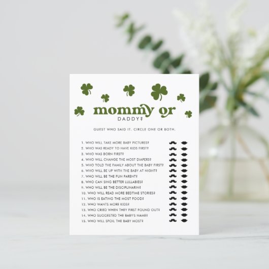 Happy St. Patrick's Day Mama of papa (Staand voorkant)