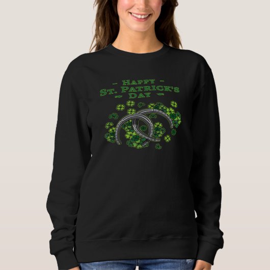 Happy St. Patrick's Day Mannen Kind Shamrocks Trui (Voorkant)