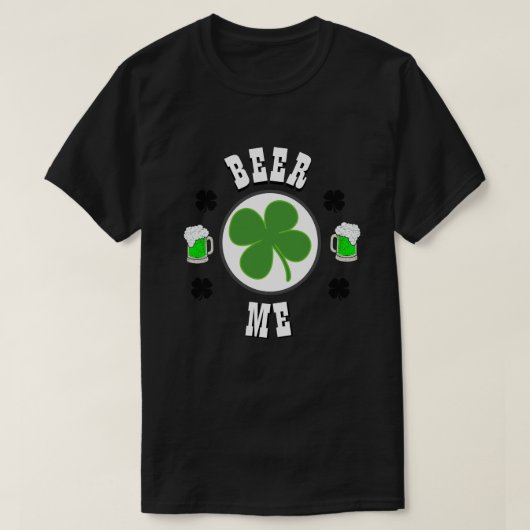 Happy St Patrick's Day Mannen Novelty Mode BEER T-shirt (Design voorkant)