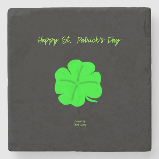 Happy St. Patrick's Day Marble Stone Onderzetter (Voorkant)