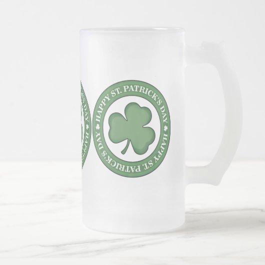 Happy St. Patricks Day Matglas Bierpul (Rechts)