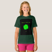 Happy St. Patrick's Day Meisjes Deep Forest T Shir T-shirt (Voorkant volledig)
