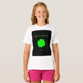 Happy St. Patrick's Day Meisjes Wit Basic T Shirt (Voorkant volledig)