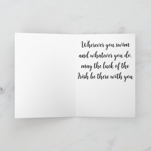 Happy St. Patrick's Day Mermaid kaart (Binnen)