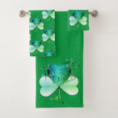 "Happy St. Patrick's Day" met de hand geschreven Bad Handdoek (Insitu)